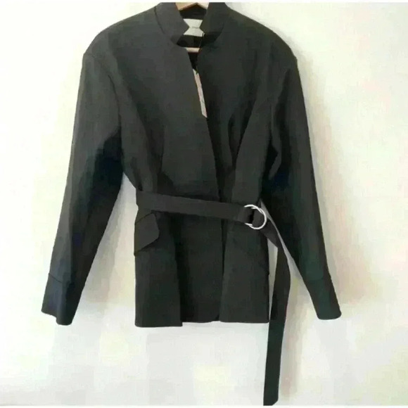 Rebecca Minkoff Belted Career Jacket Black Size 6 - Picture 4 of 11